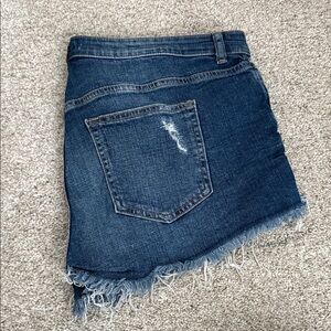 H+ M Denim Frayed Shorts